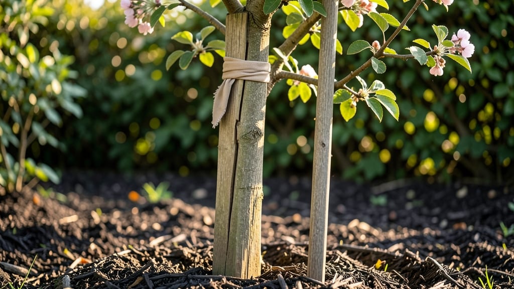 Single Tree Staking: Sturdy Support for Young Trees in Stormy Climates