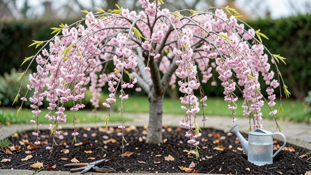 Weeping Cherry Tree Pink Flowers: Dramatic Spring Canopy With Graceful Branches