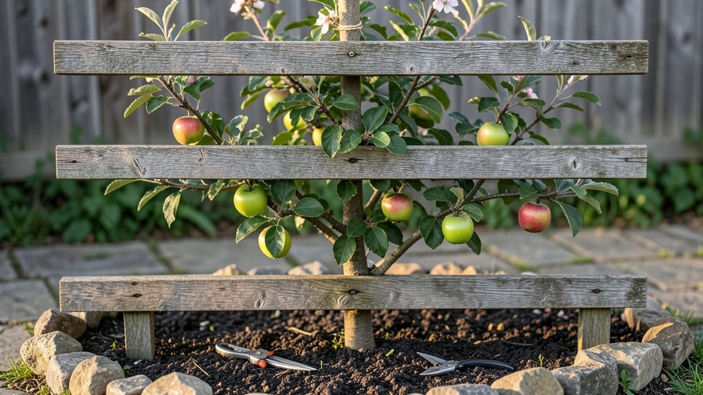 Espalier Apple Tree Trellis: Space-Saving Canopy for Small Gardens
