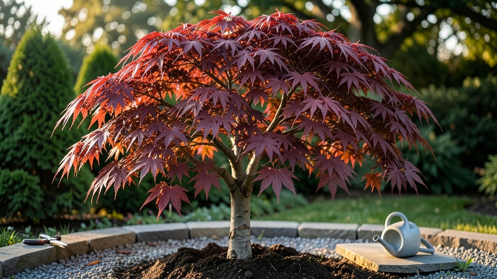 Maple Tree Burgundy Leaves: Vibrant Fall Foliage Showstopper